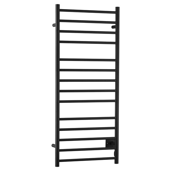 Anzzi Elgon 14Bar Carbon Steel Wall Mounted Electric Towel Warmer Rack in Matte Black TW-WM105MB - main